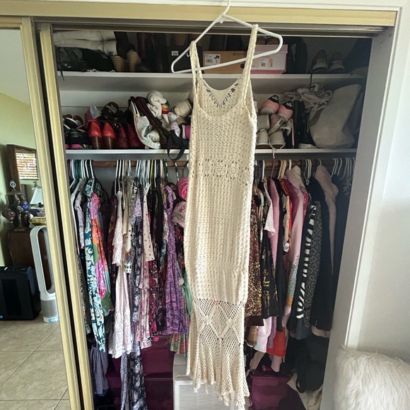 Trade/sell Chasing Unicorns crocheted dress 👗 Medium EUC - Picture 4 of 6